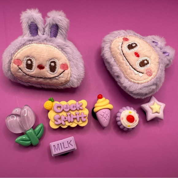 Fuzzy Monster no brand Crocs Plastic Clog Charms sets - Picture 3 of 10